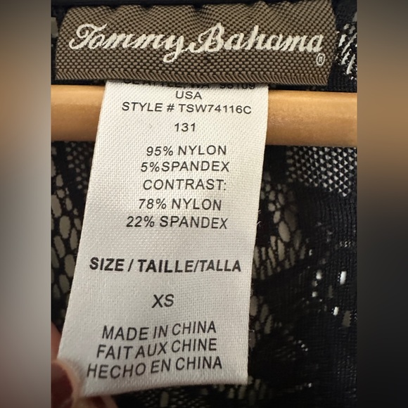 Tommy‎ Bahama Elegant Black Long Ahoy Lace Maxi Dress Sz XS - Picture 4 of 6